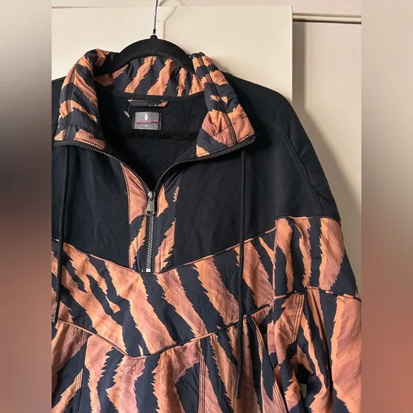 Free People Movement Walk The Line Fleece Jacket Animal Print - Picture 4 of 5